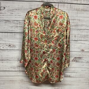 Victoria's Secret Satin Floral Vintage Nightshirt Medium